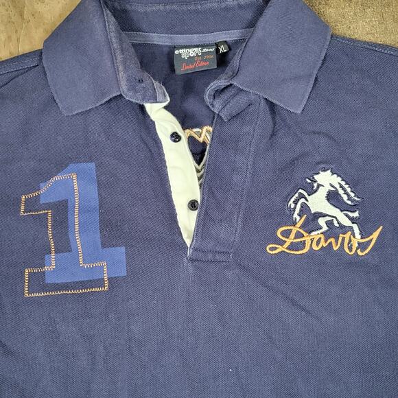 Vintage Ettinger Sport Davos Limited Edition Long Sleeve Polo Switzerland Men XL - Picture 3 of 12